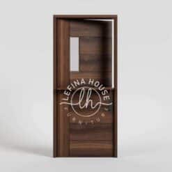 Kusen pintu minimalis kayu profil simpel bahan jati solid anti rayap kokoh