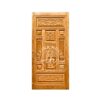 Pintu kayu minimalis panel simpel desain rata clean look bahan jati finishing natural