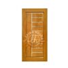 Pintu kamar kayu minimalis dua panel desain simetris proporsional bahan jati solid