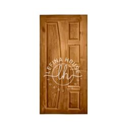 Pintu jati minimalis panel berlapis desain tekstur 3D unik bahan solid finishing glossy