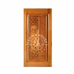 Pintu ukir modern kayu jati TPK desain abstrak kontemporer bahan premium