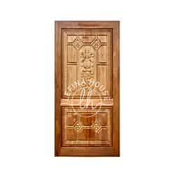 Pintu ukir minimalis jati terbaru konsep quiet luxury desain bersih bahan TPK