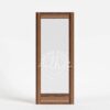 Pintu kaca kayu minimalis frame desain sleek transparan bahan jati kokoh
