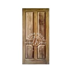 Pintu kayu klasik berornamen ukiran tangan detail bahan jati TPK finishing glossy