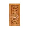 Pintu ukir motif lingkaran jati desain geometris modern bahan TPK finishing halus