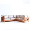 Kursi Sofa Tamu Jati Minimalis Rangka Kayu Ekspos kokoh dan tebal