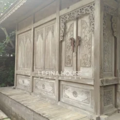 Rumah Kayu Jati Lama Antik desain etnik Jawa yang mewah dan penuh nilai budaya - LZRK001