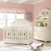 Set Baby Box Mewah Model Princess warna putih gading dengan lemari dresser dan hutch.