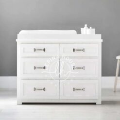 Baby Dresser Klasik 6 Laci Putih