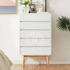Lemari laci tinggi Scandinavian YOBA035 dengan 5 laci