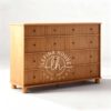 Chest of drawers kayu jati motif salur 10 laci estetik