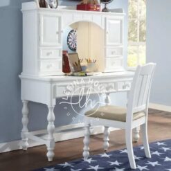 Set meja rias super mewah YOMB014 dengan cermin oval dan kursi busa.