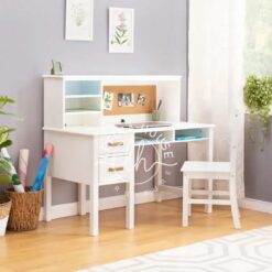 Set meja belajar YOMB020 dengan rak