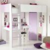 Set loft bed YOTT084 dengan lemari