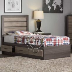 Tempat Tidur Modern dengan Laci