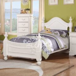 Ranjang susun natural kayu dengan sorong