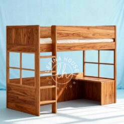 loft bed anak kayu jati minimalis